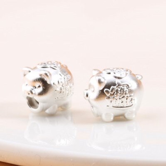 Charm heo bạc size mini -Minh Tâm Jewelry