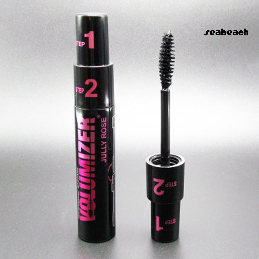 Mascara trang điểm chuốt mi màu đen làm cong và dày 2 trong 1 | BigBuy360 - bigbuy360.vn