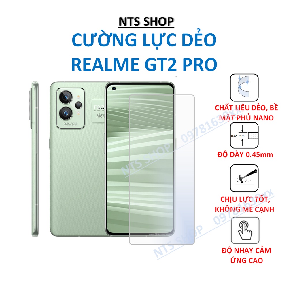 Dán cường lực dẻo bảo vệ màn hình Realme GT2 Pro