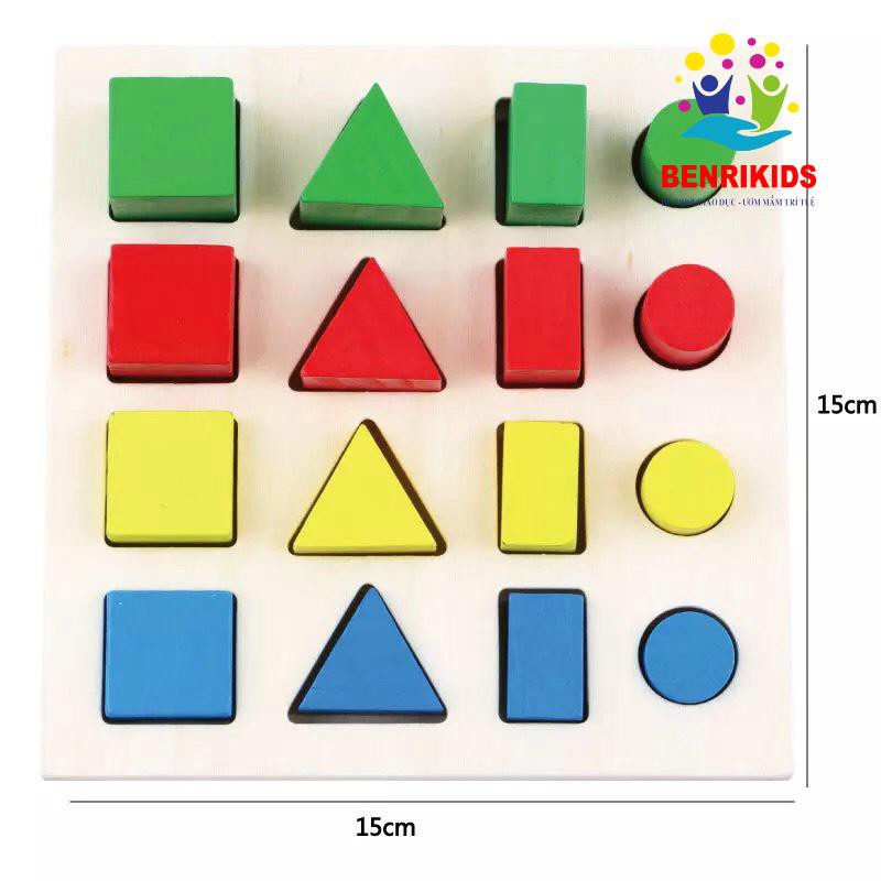 Bộ Đồ Chơi Gỗ 8 Bảng Montessori Giúp Bé Làm Quen Với Toán Học