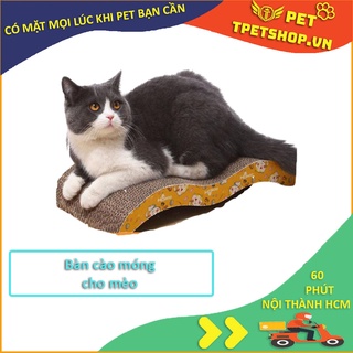 Bàn cào móng cho mèo loại 4 cm sóng nước/ đồ chơi chó mèo