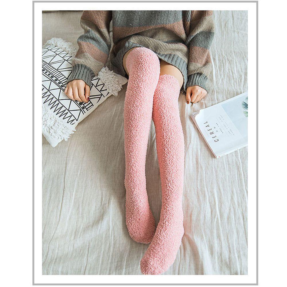 Vớ Nhung San Hô Dày Mềm Mại Giữ Ấm Mùa Đông Thời Trang Cho Nữ