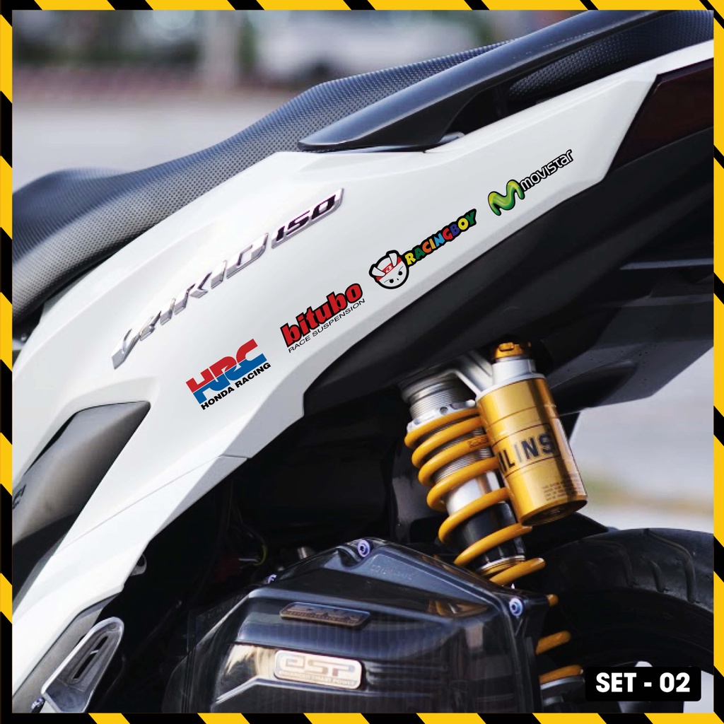 Sticker Hình Logo Movistar, Racing Boy, HRC, Galfer, Bitubo, Marc VDS | LG02 | Tem Dán Xe Máy, Xe Điện, Mũ Bảo Hiểm