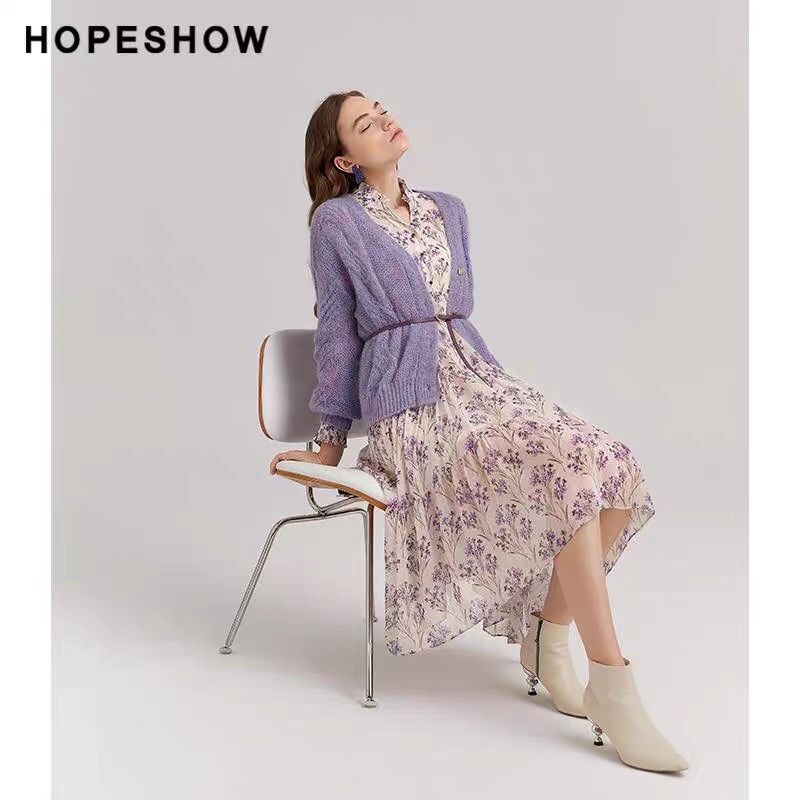 Đầm hoa tím Hopeshow