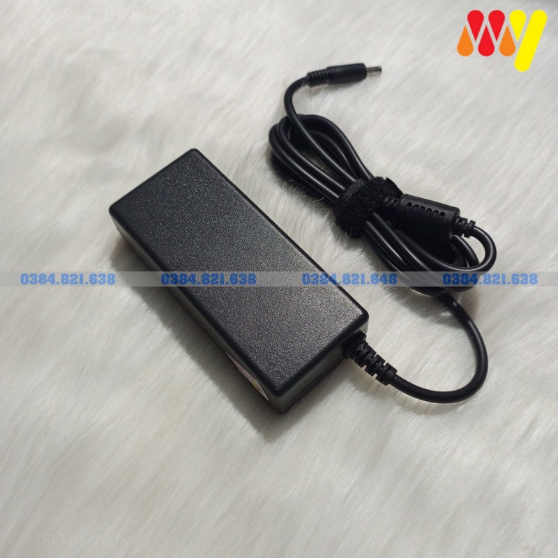 Sạc Laptop Dell 19.5V - 3.34a 65W Chân nhỏ (4.5mm x 3.0mm), Dùng cho Dell Inspiron, Vostro, Latitude - Tặng dây nguồn