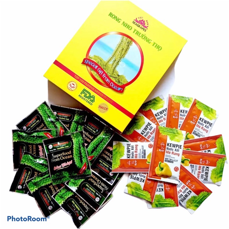 [Rẻ Vô Địch] Rong Nho Tách nước Cao cấp Sabudo Và Trường Thọ và Green Food | BigBuy360 - bigbuy360.vn