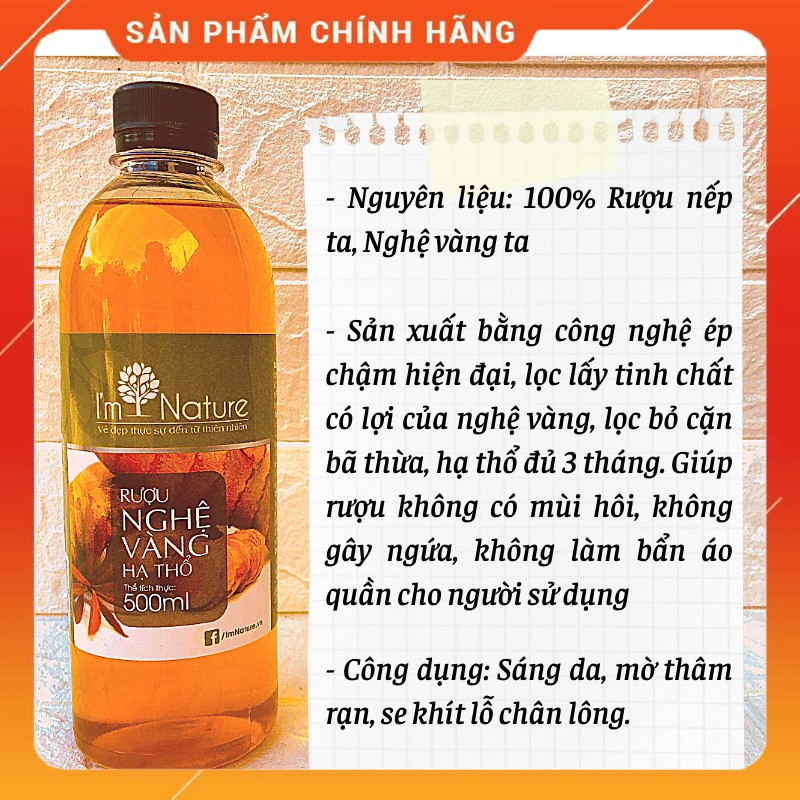 Combo Sau Sinh: Muối Thảo mộc + Rượu Gừng & Nghệ Hạ Thổ 3 Năm + Tặng Đai Quấn Cho Mẹ Sau Sinh I'm Nature