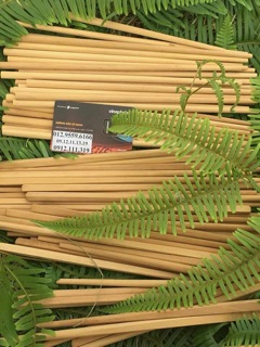 Đũa gỗ kim giao núi đá dáng vuông size 27cm