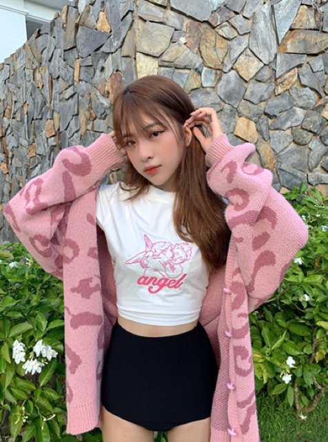 [Mã WASKT304 giảm 15% tối đa 30K đơn 99K] Croptop Angel thêu | BigBuy360 - bigbuy360.vn