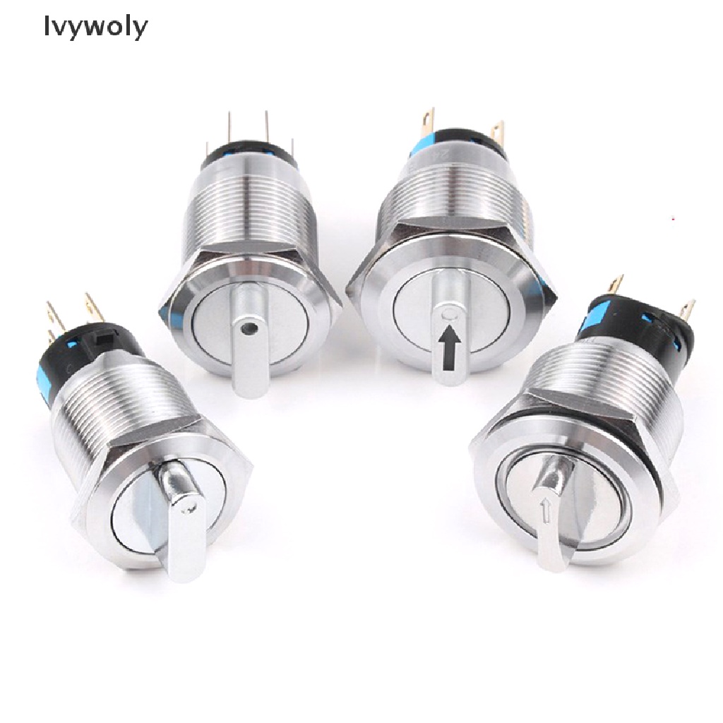 Công tắc xoay 2/3 vị trí bằng kim loại chống nước có đèn LED | BigBuy360 - bigbuy360.vn