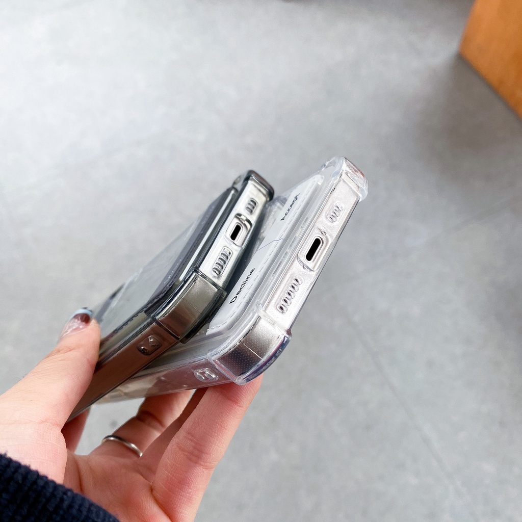 Ốp Điện Thoại Chống Sốc Có Ngăn Đựng Thẻ Cho iPhone 14 / 13 / 12 / 11 / X / 8 / 7P