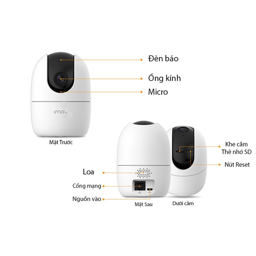 [Hỏa Tốc - HN] Camera WIFI XOAY 360 IMOU Ranger2 A42 A42P-A22EP Trong Nhà Còi Hú Báo Động, chính hãng, bảo hành 24 tháng