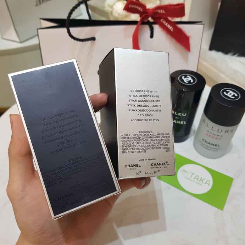 Lăn khử mùi ChaneI Bleu De ChaneI và ChaneI Allure Homme Sport 75ml Fullseal