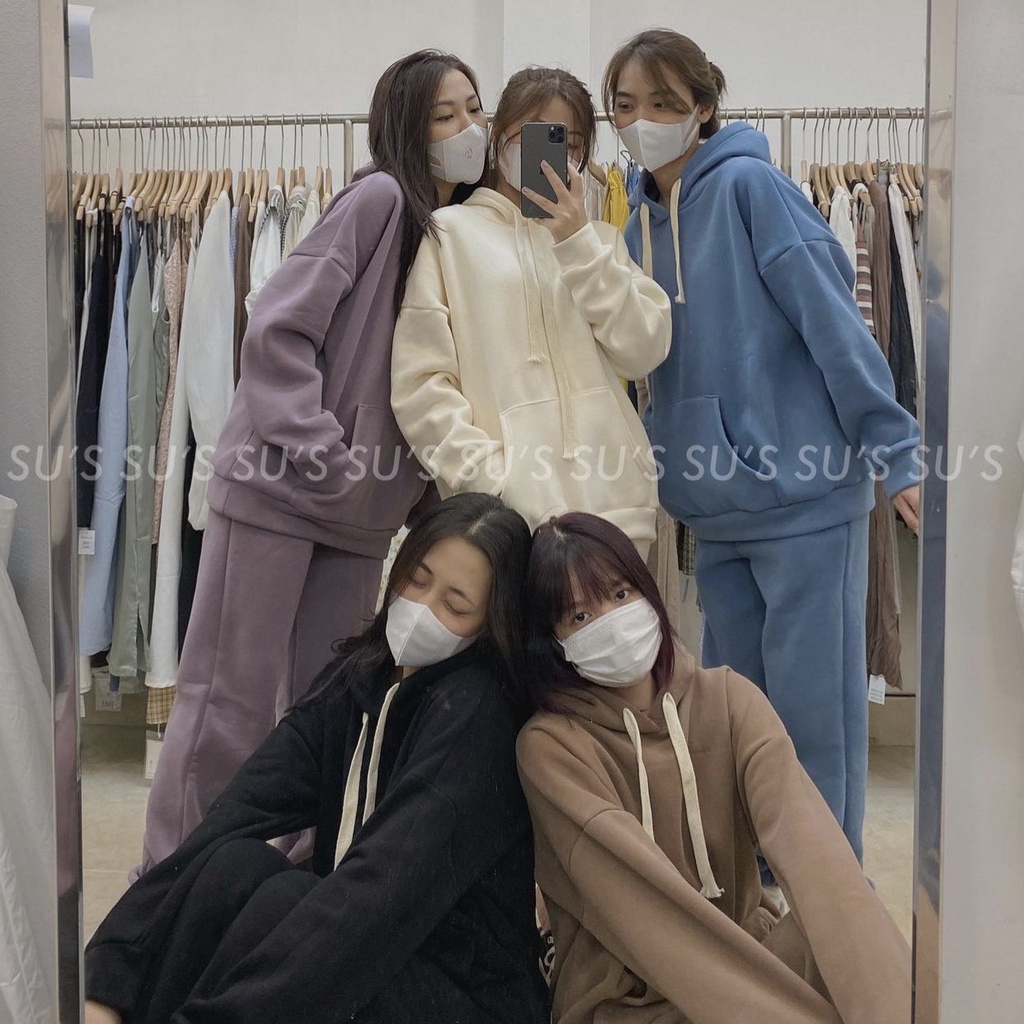 [HÀNG QCCC] - Set nỉ hoodie trơn - B65 - jannahouse | BigBuy360 - bigbuy360.vn