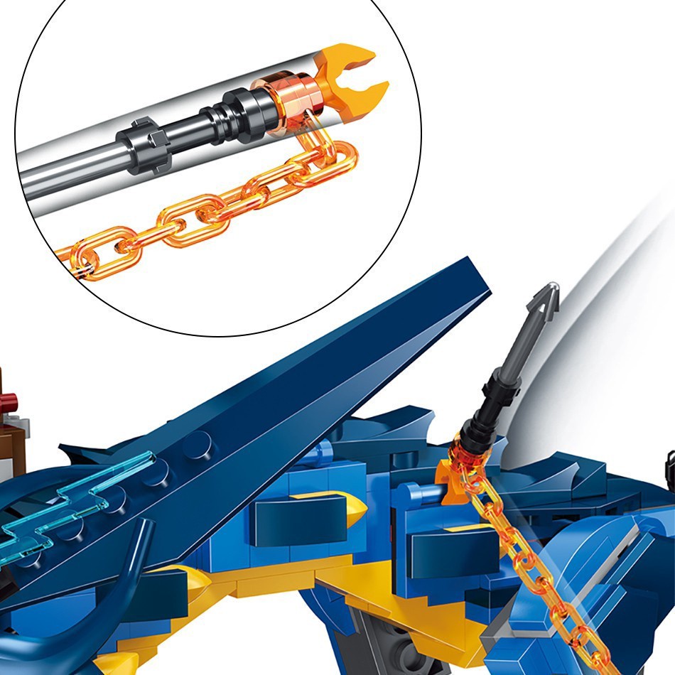 567Pcs Bộ đồ chơi lắp ráp mô hình rồng  Ninjago
