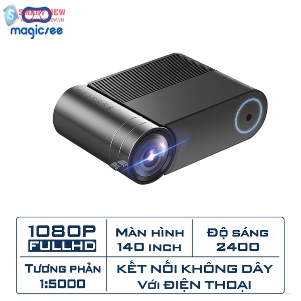 Máy chiếu mini YG550 Plus - Kết nối được với điện thoại - Full HD1080 - Máy chiếu mini gia đình tốt nhất hiện nay 5.0