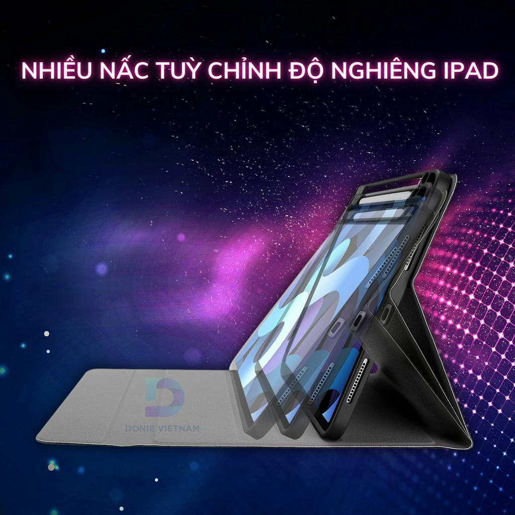 Bao Da Ipad Kèm Bàn Phím Bluetooth Folio Có Trackpad - Vỏ Case Ốp Lưng Cho Ipad Pro 11 Air 4 5 Gem 7 8 9 10 10.2