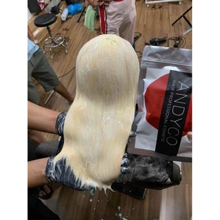 bột tẩy tóc An Dy Co tẩy một lần lên tông 9 tông 10 .không rát da đầu không hại tóc gói 400g