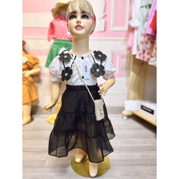 ⚡𝐇𝐎𝐓 𝟐𝟎𝟐𝟐⚡⚡𝑭𝑹𝑬𝑬 𝑺𝑯𝑰𝑷⚡Đồ bé gái, Set bé gái sơmi hoa mix chân váy sành điệu, thời trang bé gái VyVy Kids Fashion