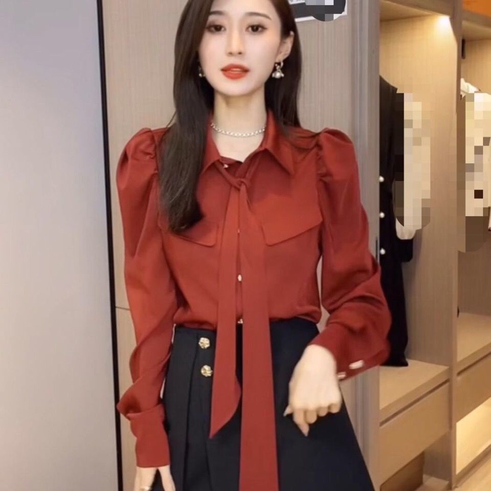 Áo Sơ Mi Tay Dài Phồng Thời Trang Dành Cho Nữ