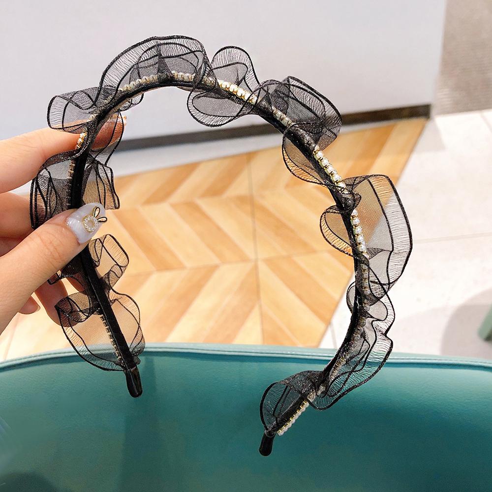 Băng Đô Cài Tóc Phối Lưới Thanh Lịch Cho Nữ|Băng Đô Cài Tóc Cho Nữ