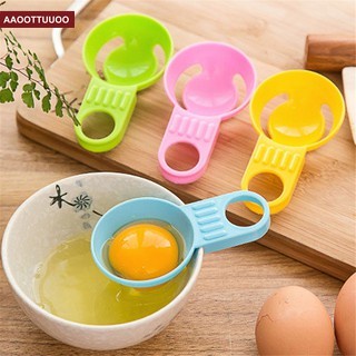 Dụng Cụ Tách Lòng Đỏ Trứng Tay Cầm Ngắn Màu Sắc Ngẫ
