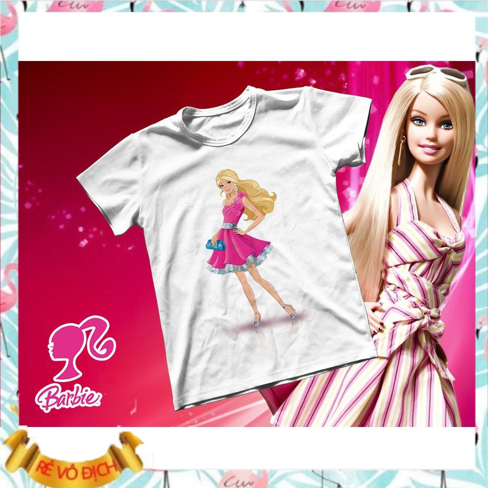 (SALE SỐC) Áo thun Cotton Unisex - Movie - Barbie - Barbie cá tính