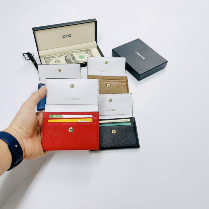 (da safiano nhập khẩu )Ví nữ mini da thật cao cấp,ví nữ cardholder KATE nhập khẩu cao cấp BH-2 NĂM CÓ HỘP