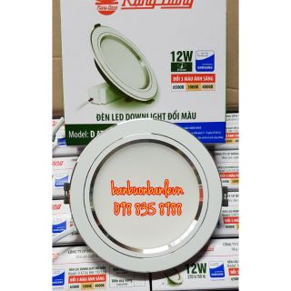 Đèn LED âm trần đổi mầu Rạng Đông 110/12w viền bạc