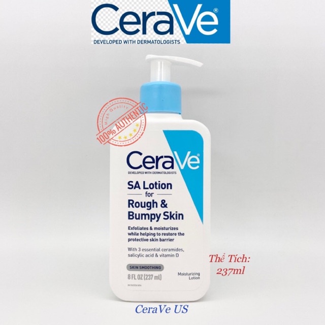 Kem dưỡng ẩm Cerave SA Lotion Rough &amp; Bumpy Skin 237ml