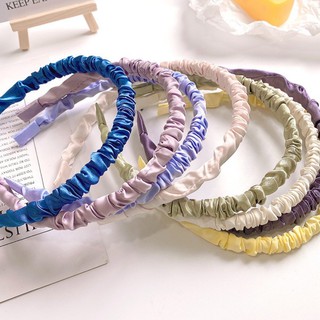Băng Đô, Bờm Tóc Nhún Lụa Satin Daisy