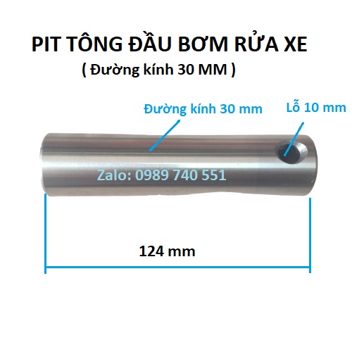 01 Pit tông đầu bơm rửa xe cô doa chạy động cơ 1.1kw - 3kw