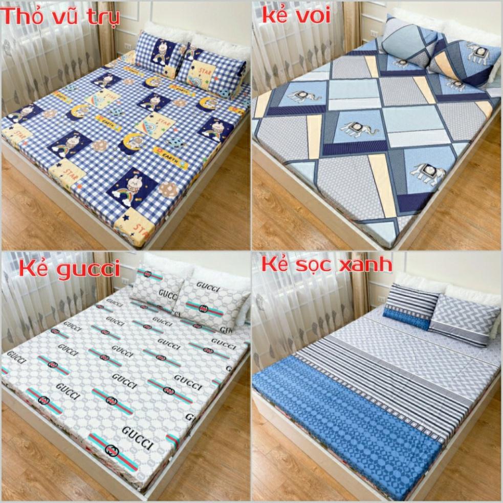 Ga Chống Thấm Cotton 100% Violet Cao Cấp, Drap Chống Thấm Cho Bé Đủ Size Giường