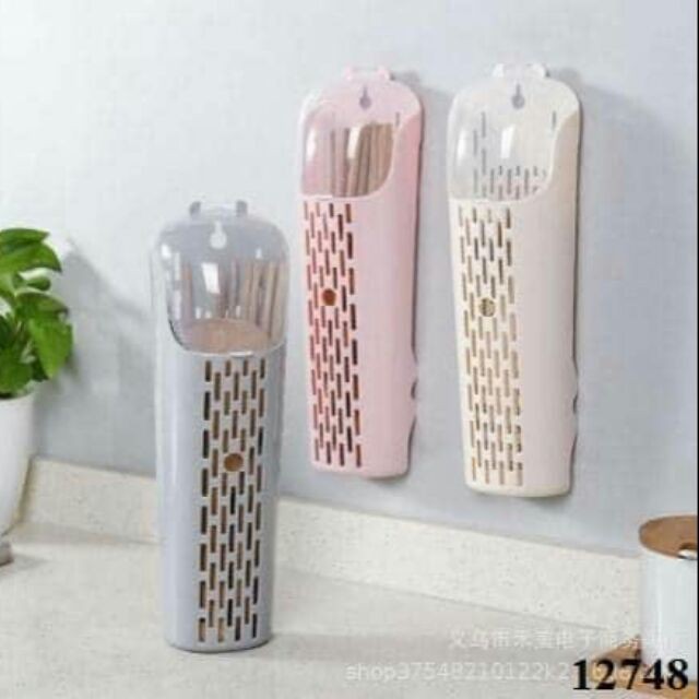 Ống Đựng Đũa Dán Tường Chịu Lực