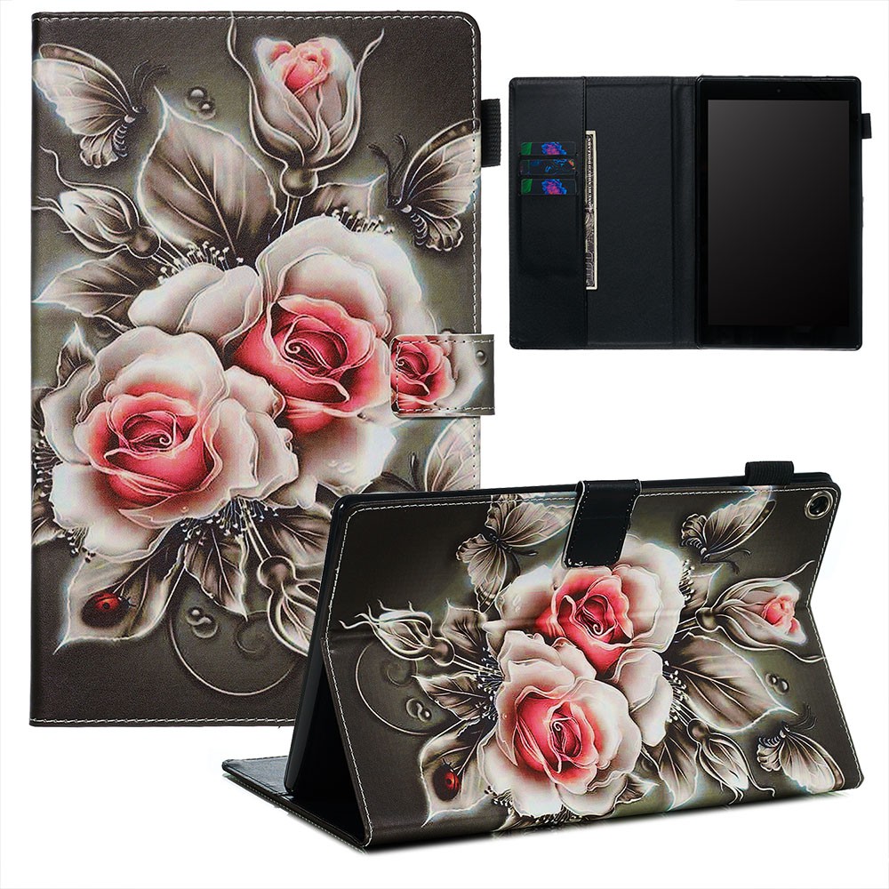 For Amazon Kindle Fire HD 10 2017/2015 Smart Magnetic Stand Folio Shockproof PU Leather Case Cover