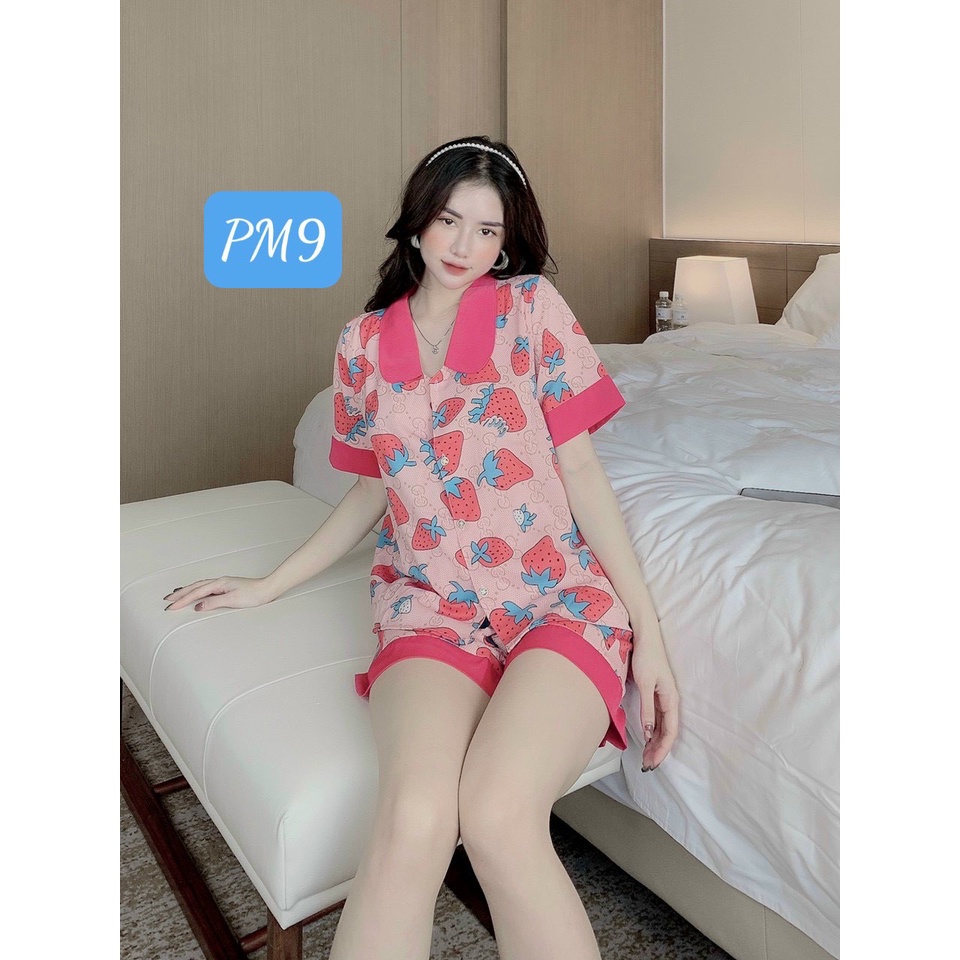 Bộ đồ ngủ Pijama cổ sen ngắn tay quần đùi. Bộ Đồ mặc nhà nhiều kiểu dáng dễ thương. hàng đẹp