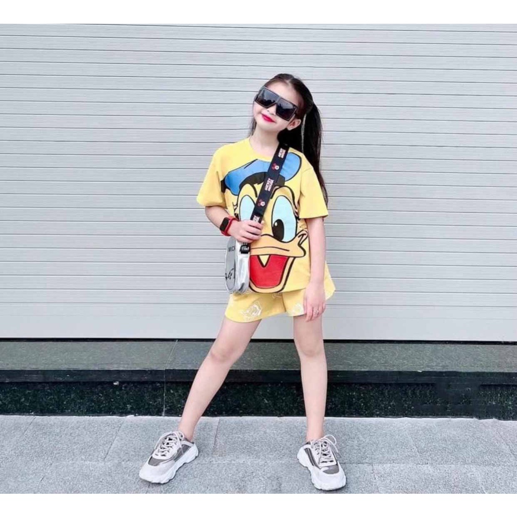 [MẪU MỚI] BỘ CỘC TAY VỊT DONAL CHẤT COTTON MỀM MÁT PHONG CÁCH HÀN QUỐC SIÊU CUTE CHO BÉ YÊU 8-18KG. VIDEO THẬT