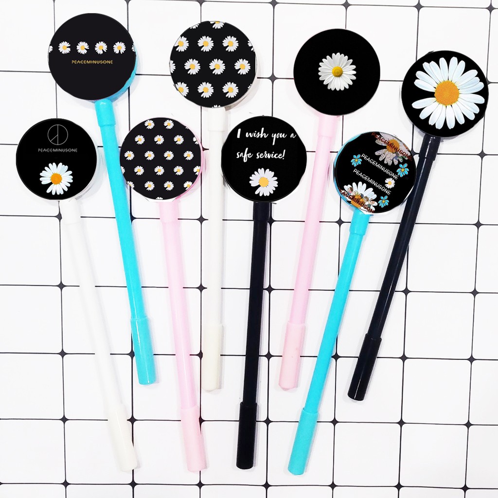 bút tròn Gấu trúc manh lan hoa hoa phúc bảo Pandabiz BTI27 viết lúc lắc hoa cúc GD cute dễ thương hoạt hình