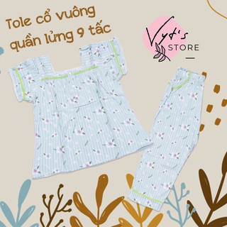 Đồ bộ nữ tole lanh cổ vuông_02