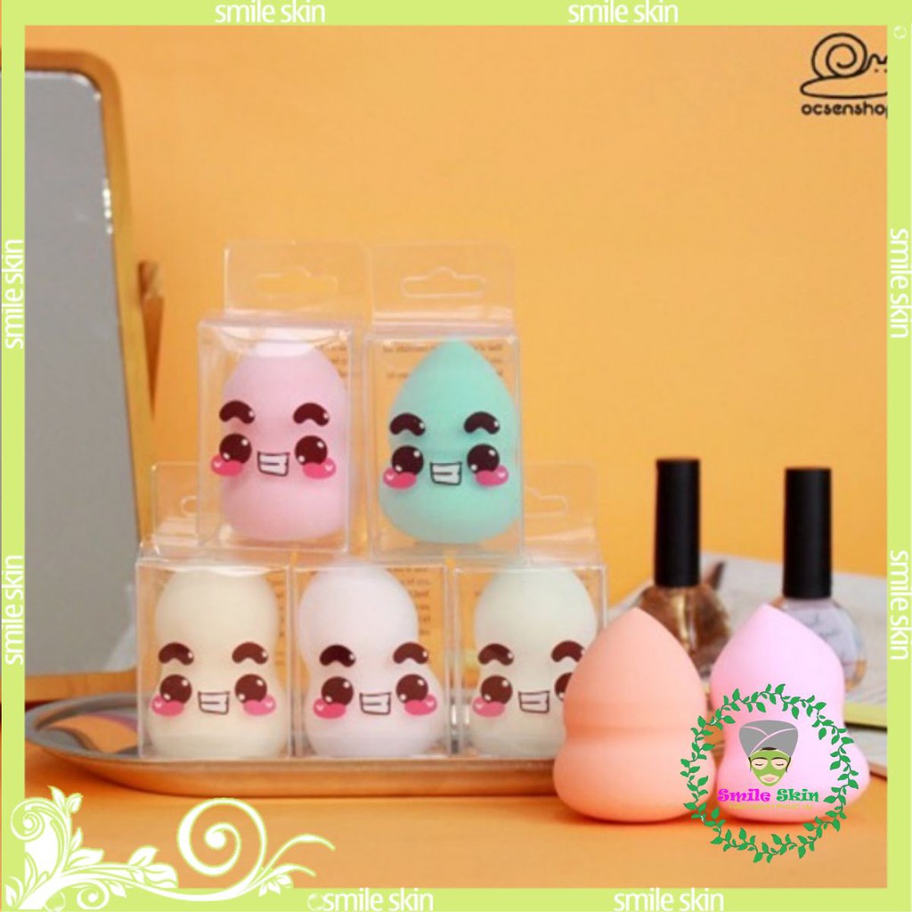 1 Mút tán kem nền hồ lô siêu cute có hộp