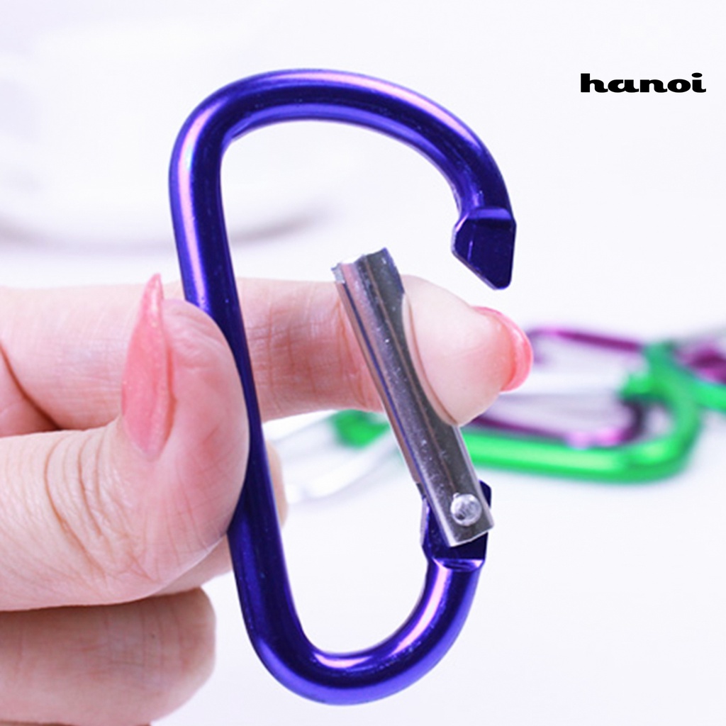 Hly 5 Cái 5 Cái# Móc Khóa Chữ D Bằng Hợp Kim Nhôm Chịu Lực Tốt Tiện Dụng Cho Hoạt Động Ngoài Trời