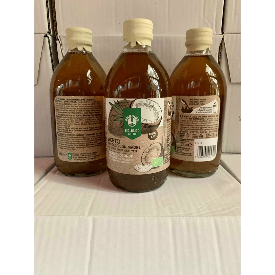 Giấm Táo - Lựu - Dừa hữu cơ  ProBios 500ml
