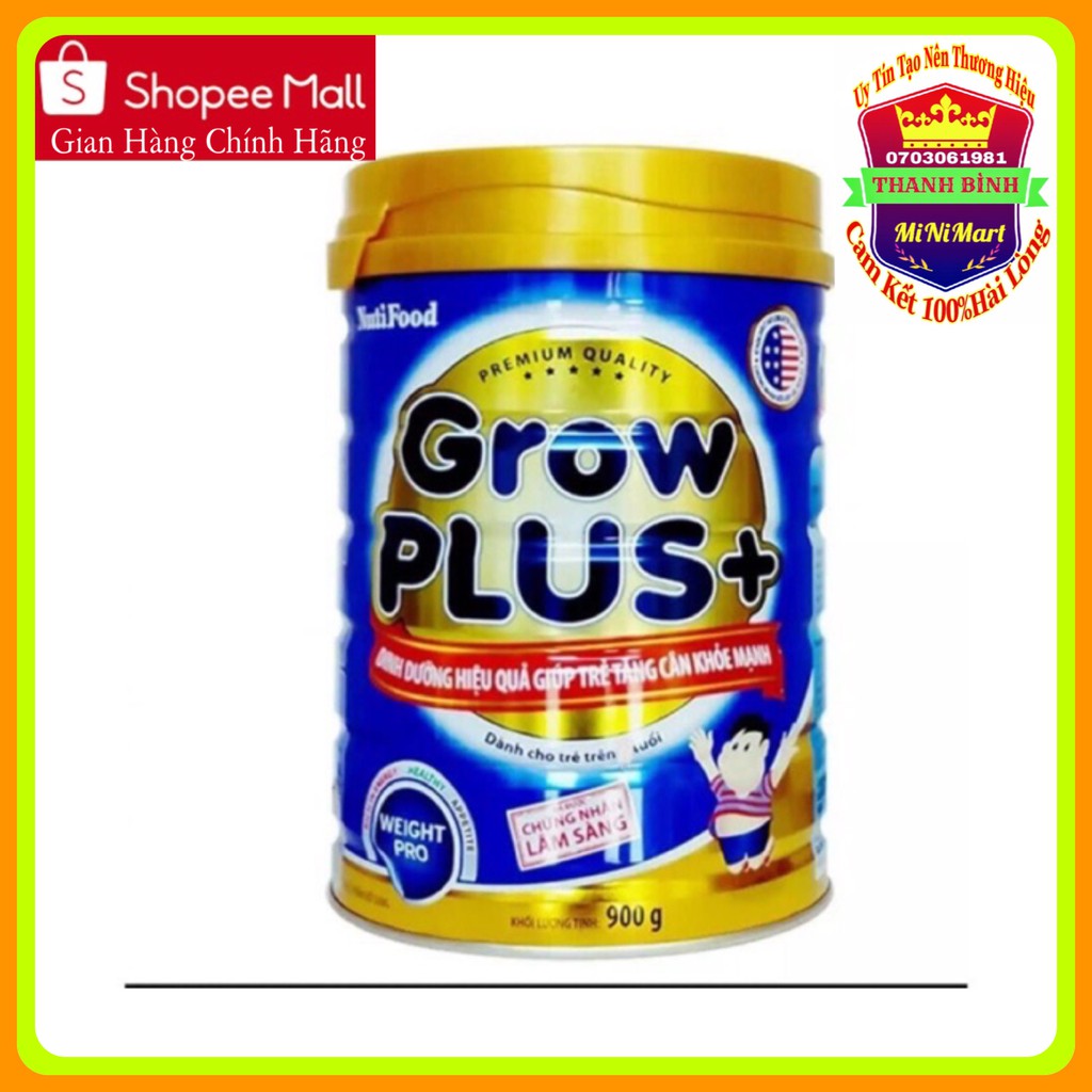 Sữa bột grow+ plus xanh 900g(Date 2022)