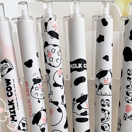 Bộ 6 Bút Máy Bấm Mực Đen Trắng Dòng Sản Phẩm Tốt Cho Học Sinh