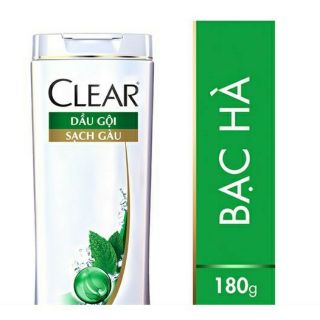Dầu Gội Clear Men Sạch Gàu Mát Lạnh Bạc Hà 180ml