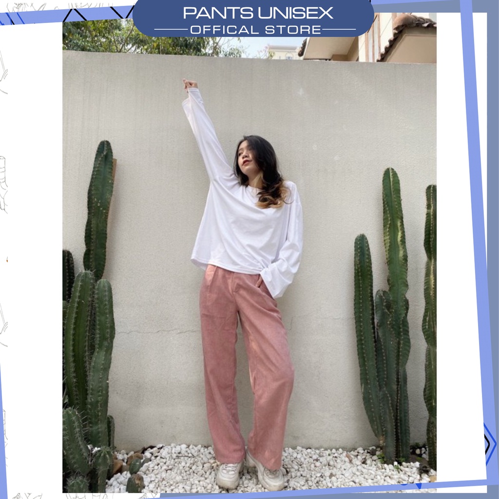 ⚡ Quần Ống Rộng Nhung Gân SVY Ulzzang - Pantsunisex