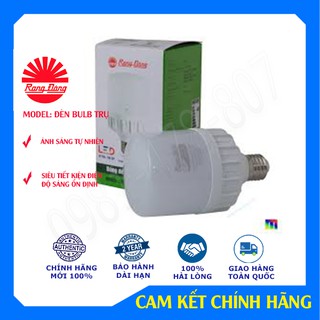 -đèn bulb trụ, đèn led bulb trụ rạng đông 20w, 30w, 40w, 50w, bảo hành 2 năm