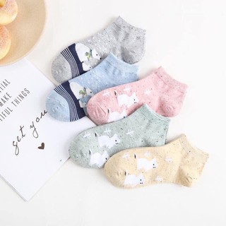 Combo 10 đôi tất cổ ngắn kute hàn quốc