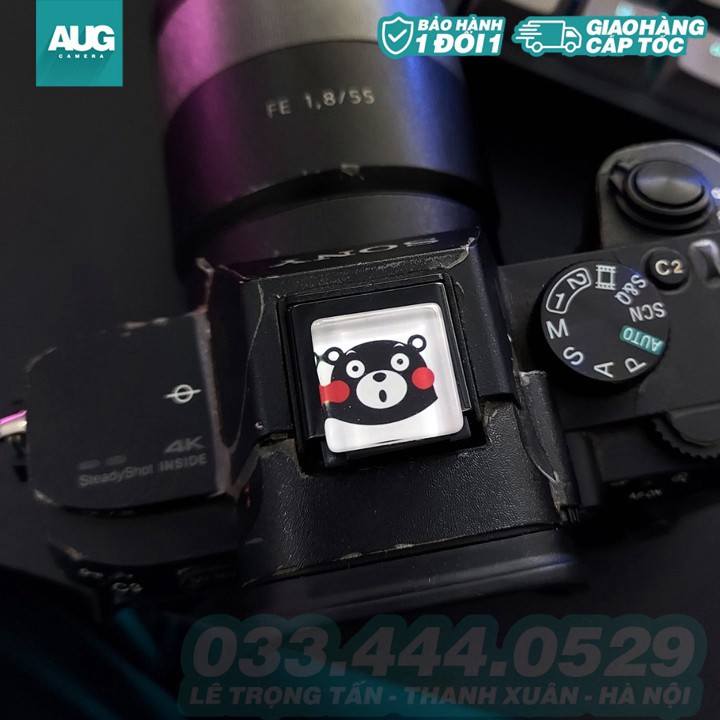Hotshoe hình Mèo,Động Vật, Cute cài chân che flash máy ảnh - AUG Camera Hà Nội - Camera & Decor Hà Nội