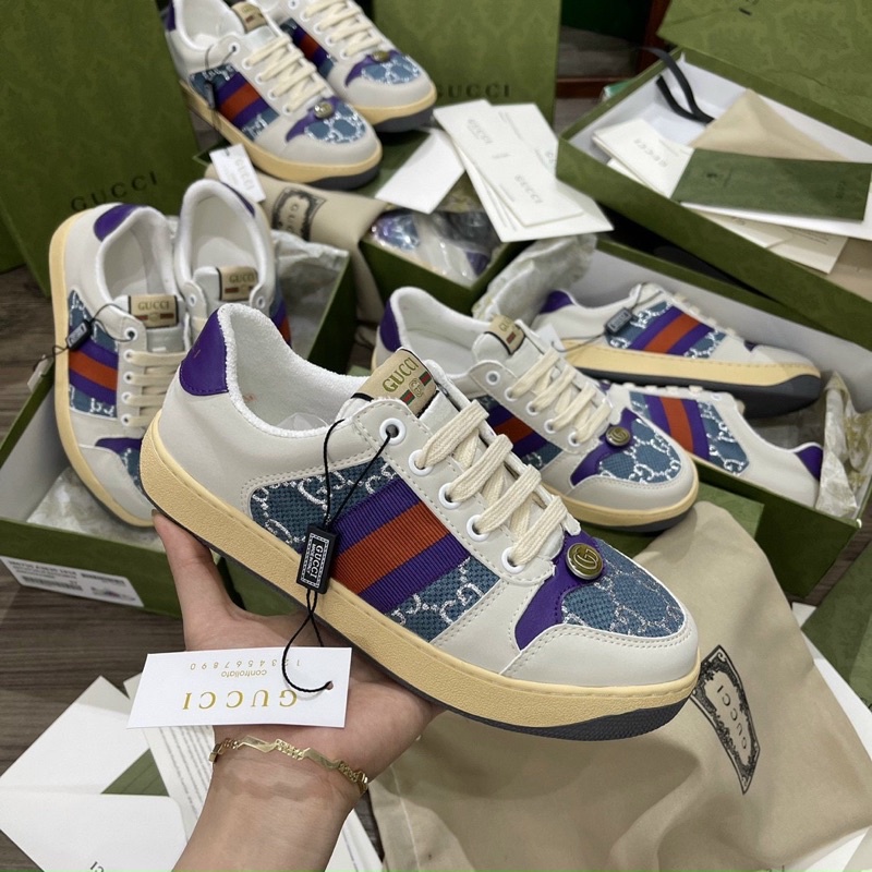 Giày thể thao nam nữ, GC ST xanh tím than, ĐI HỌC ĐI CHƠI UNISEX
